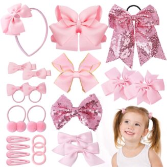 Set Accessoires Cheveux — Barrettes, Noeuds & Chouchous Assortis